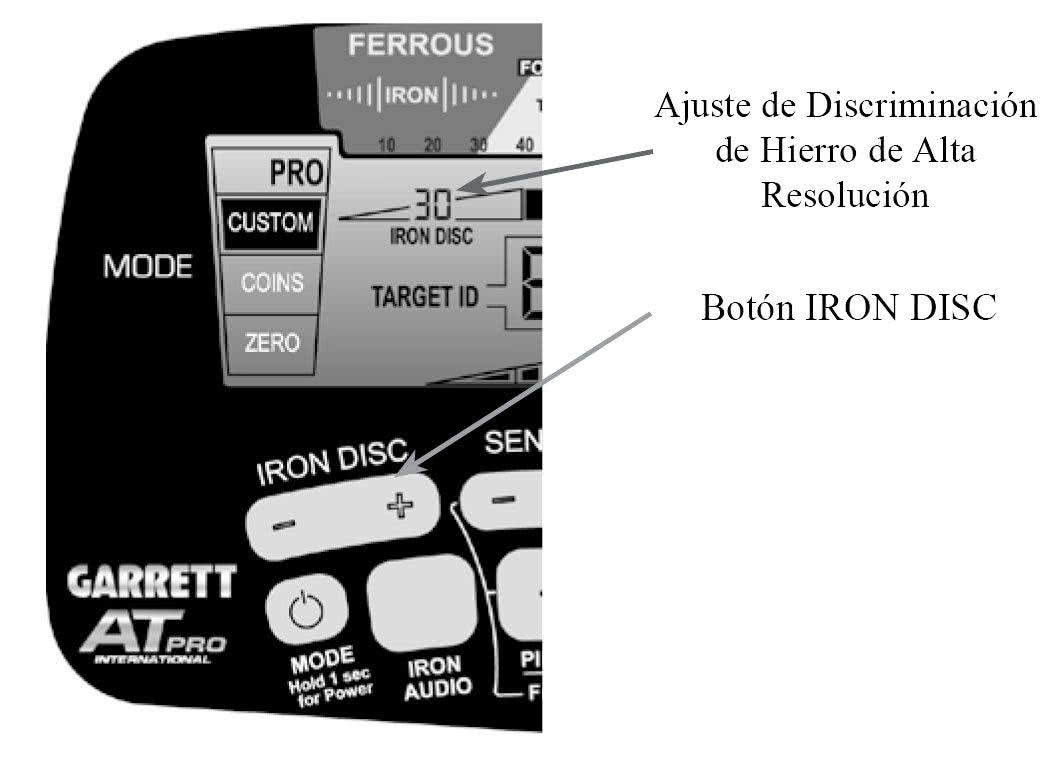 Discriminacion de hierro con Iron Disc