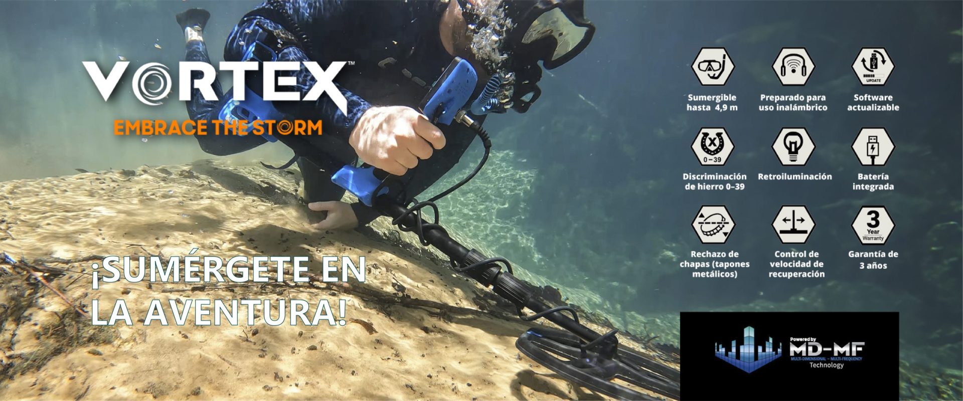 Nuevo detector de metales Vortex de Garrett Nuevo detector de metales Vortex de Garrett